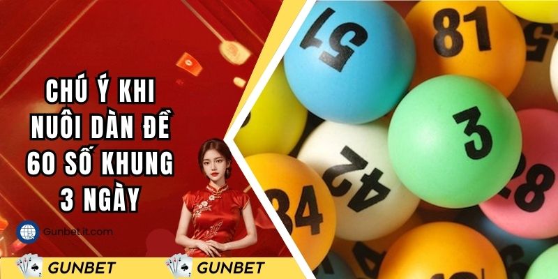 Vài chú ý cần nắm khi nuôi dàn lô đề 60 số khung 3 ngày cho newbie